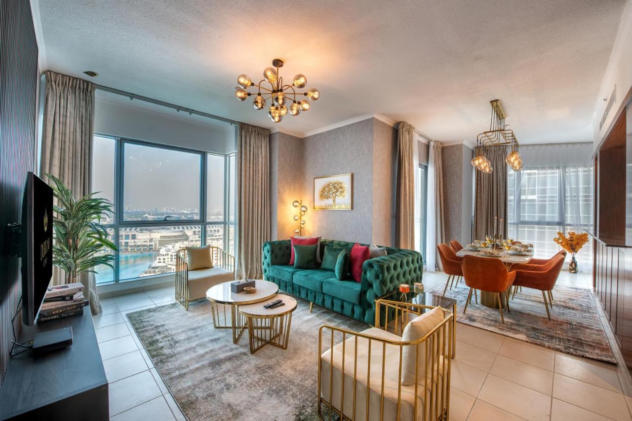 Durrani Homes - Luxe Living With Burj Khalifa And Fountain View - Third Room Without Partition ドバイ エクステリア 写真